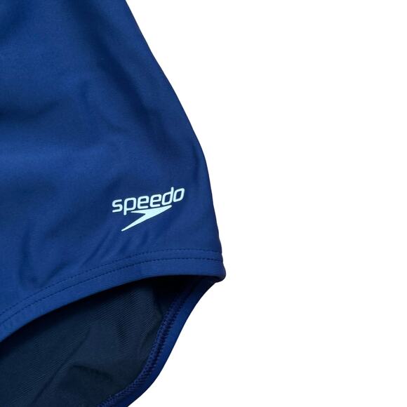 Speedo Women’s One Piece Swimsuit Navy Blue Unpadded size 6 - Picture 2 of 5